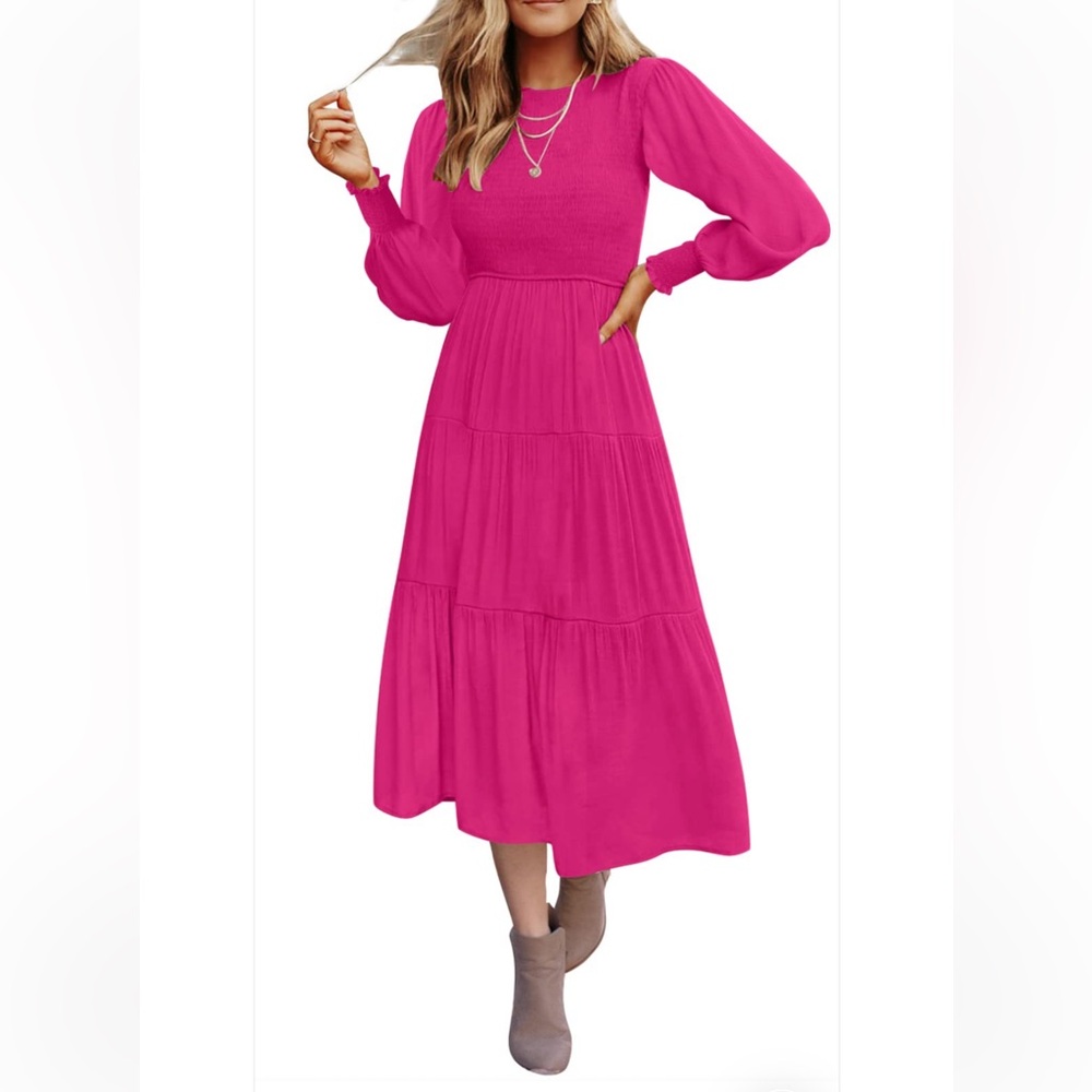 Elegant Pink Women's Dress